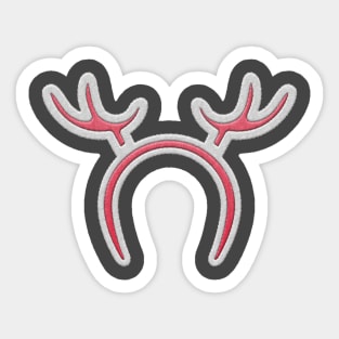 Cool Reindeer horns Sticker